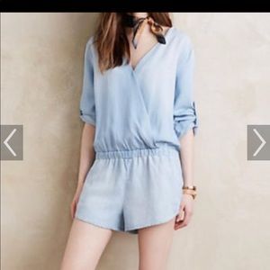 ❤️Chambray Cloth & Stone long sleeved romper